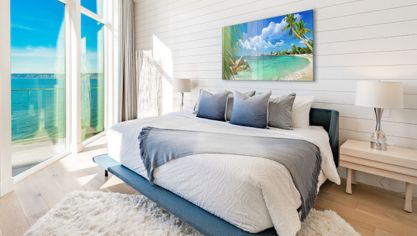 Welk schilderij moet er boven het bed in de slaapkamer hangen?